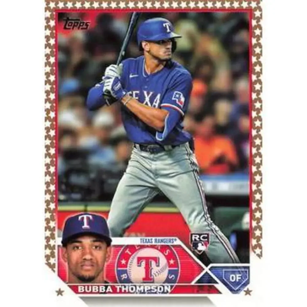 2023 Topps Gold Star Gold Star Bubba Thompson RC #597 Texas Rangers
